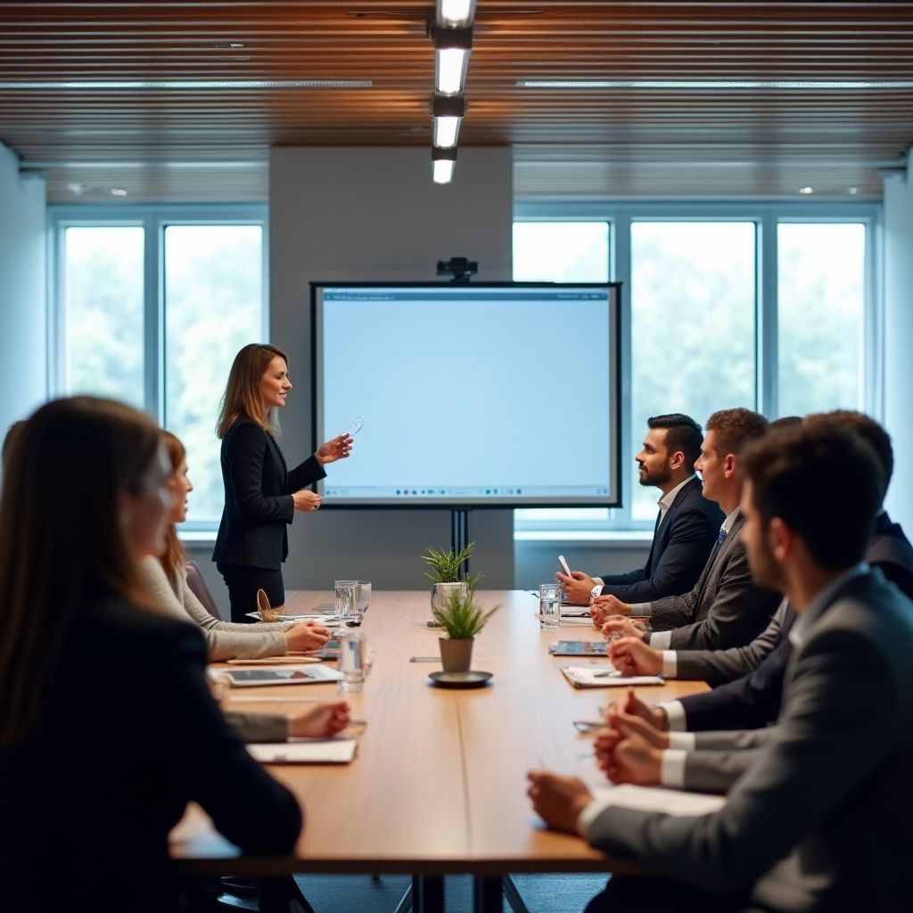 Corporate training session business professionals executive development workshop